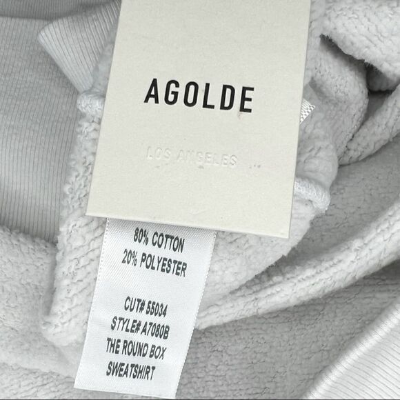 Agolde The Round Shoulder Half Sleeve Box Sweatshirt - Picture 7 of 12